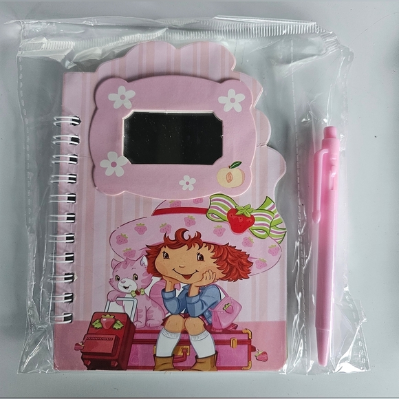 (Pick 1) Strawberry Shortcake Mini Notebook with Pen - Picture 4 of 11